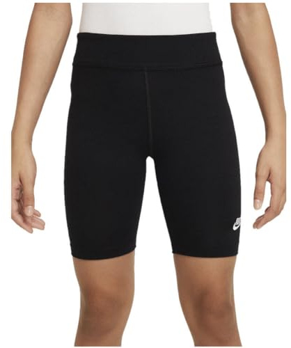NIKE DX5066-010 G NSW 7 IN Bike Short Shorts Girl's Black/White Größe XS