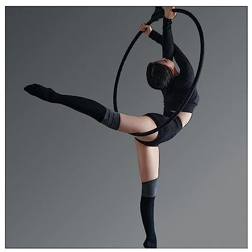 SRNSAEB Aerial Hoop 31 33 35 37 39 Zoll Single Point Aerial Hoop-Ausrüstung, Glatter, Leichter Yoga-Reifen mit Karabiner-Drehgelenk und Befestigungsplatte for Tanzstudio (Size : 90cm(35in))