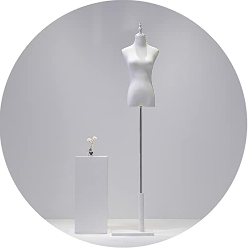 Maniquí De Torso De Maniquí De Sastre Femenino, Torso De Maniquí Femenino, Forma De Vestido De Mujer Con Soporte De Base De Trípode De Madera, Estante De Exhibición De Escaparate De Tienda Utilizado