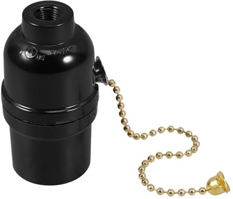 Gadpiparty Lampenfassung Mit Zugschalter Robuste Elektrische Fassung Für Decken Und Wandlampen Installieren Vielseitig Einsetzbar Für Wohnräume Und Gewerbliche Nutzung