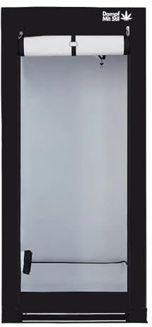 DAMPF MIT STIL Grow Box 80x80x180 cm - Premium Qualität - Indoor-Anbau - Schwarz (Black) - Oxford D600