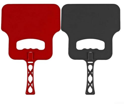 2PCS BBQ Handheld Fan, Handheld BBQ Fan, Quick Shake Ignition Heat Resistant Plastic Barbecue Hand Fan BBQ Flame Blower Suitable for BBQ Outdoor Camping 21cm*32cm