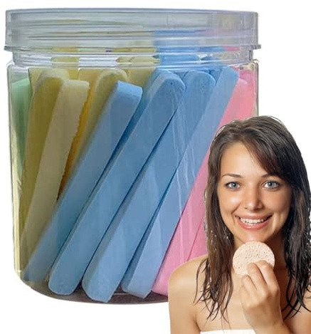 Esponjas Faciales Para Lavado Diario - 60 Piezas De Esponjas Limpiadoras Faciales | Esponja Para Masaje Facial, Para Viajes De Negocios Y Vacaciones En Casa O Spa Para Mujeres Y Niñas