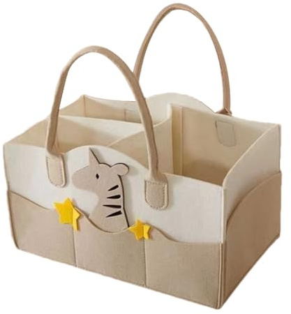 Bolsa de pañales – Organizador portátil de fieltro para pañales de bebé