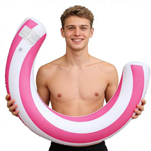 Pool Noodles U-formad lounge för avkoppling | Uppblåsbar flotte för vuxna för floder, pool, utomhus, sommar, resor, camping