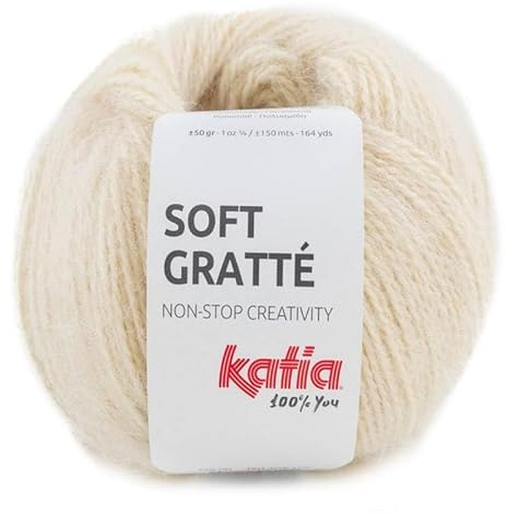 Laine Katia Soft GRATTE Pelote de couleur Paja Cod. 70