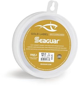Seaguar Gold Label 100% Fluorocarbon Fishing Line DSF, 12lbs, 25yds Break Strength/Length - 12GL25