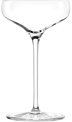 Stölzle Lausitz Champagnerschale TWIST 6er-Set 220ml – Elegante Champagner Gläser ideal auch für Sekt & Cocktails – Hochwertige Coupette Kristallgläser – Spülmaschinen- & Stoßfest, Made in Germany