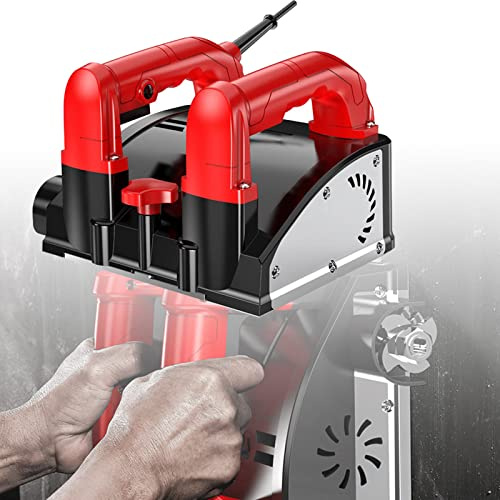 HYQNG 1180W Electric Wall Planing Machine Wall Chaser, Concrete Shovel Machine Putty Wall Scraper Planner, 160mm Width 1-4mm Depth for Wall Glue Miller