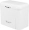 Iron Bread Box 2 Shelves Large Capacity Large Farmhouse Bread Container Bread Storage Bin for Bread Bagels Cookies (Milky White)