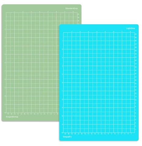 MytaYt 4 Stück Schneidematten, Selbstheilende Schneidematte vergittert Schneidematte selbstklebend Cutting Mat Geeignet für Kunst- und Handwerksprojekte 35.5*24.1cm(StandardGrip、LightGrip、StrongGrip)