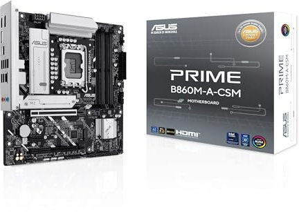 ASUS PRIME B860M-A Intel mATX motherboard, 7+1+1+1 80A DrMOS power stages, DDR5, PCIe 5.0, 2xM.2 slots, Realtek 2.5Gb Ethernet, dual DisplayPort, HDMI,rear USB 20Gbps Type-C