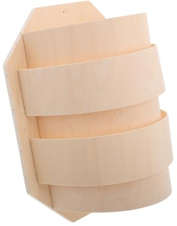 SAFIGLE Pantalla para Lámpara de Sauna de Madera Ligera y Resistente Decoración Rústica Instalación Sencilla Suave Iluminación Ambiental para Sala de Vapor y Sauna