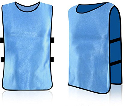 Cryfokt Gilet da Allenamento da Calcio per Adulti Traspiranti, vestibilità Ampia per Maglie da Mischia da Calcio, Confezione da 12