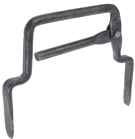 DECOMELODY Morsetto per Mattoni Regolabile in Ferro Resistente, Pinza per Sollevamento Blocchi, Utensile da Muratura Ergonomico per Movimentazione e Posa in Cantiere