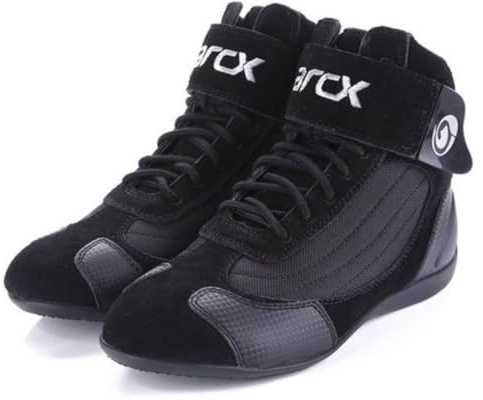Meejia Bottes de Moto Homme/Femme – Chaussures de Moto Respirantes, Antidérapantes, Confortables et Résistantes pour la Conduite et les Déplacements Quotidiens | Matériau respirant