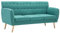 vidaXL Sofa 3-Sitzer Stoffbezug Grün Polstersofa Loungesofa Sitzmöbel Couch