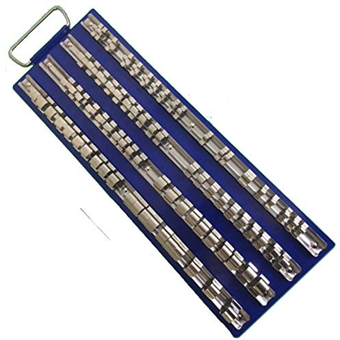 Socket Storage Rails 1/4, 3/8, 1/2 Dr 80 Clip Socket Rails Tray Holder