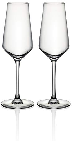 Cristal D'arques Flûte à champagne - Lot de 2 flûtes à prosecco - Hauteur 21,8 x largeur 6,6 cm - 230 ml