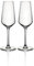 Cristal D'arques Champagne Flute Prosecco Glasses - Set of 2 - Height 21.8 x Width 6.6cm, 230ml