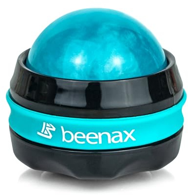 Beenax Massage Roller Ball, Sore and Tight Muscle Pain Relief, Manual Self Massager, Relax Shoulders, Arms, Neck, Back, Legs, Calves, Foot and Body Tension, Essential Oil or Lotion