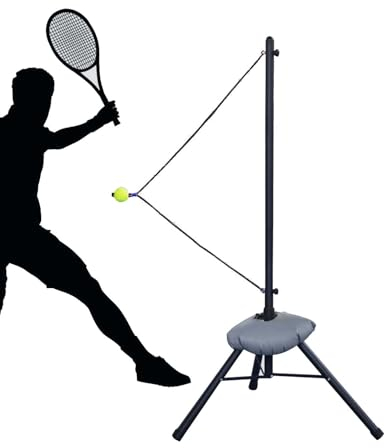 CMYUN Tennis Trainer Großes Tennis-Selbsttrainingsgerät/Tennistrainer für Erwachsene, Tennistrainingsausrüstung aus Metall, Tennis-Rebounder für Das Vorhand-Rückhandschwungtraining