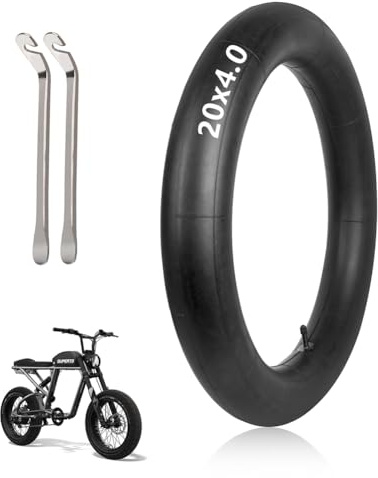 YHTSPORT Fet cykeldäckrör 20 x 4,0, 20 tums innerslang med kraftig E-cykelslang med 32 mm Schrader-ventil, cykel innerrör, tjocka däckrör för mountainbike/elcykel