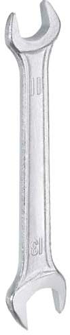 QUARKZMAN Clé à Fourche Double 11mm x 13mm Métrique Clé Plate à Angle Décalé 15 Degrés, Petite Clé Plate Galvanisée, pour Réparation Automobile, Assemblage de Meubles