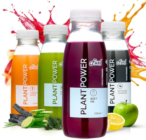 Fuel Station Lean Juice Cleanse, 3 Day Detox Cleanse - 12 x 330ml, Low Calorie Juice Diet, Cold Pressed Fruit & Vegetables, Vegan, Dairy & Gluten-Free, No Added Sugar or Preservatives