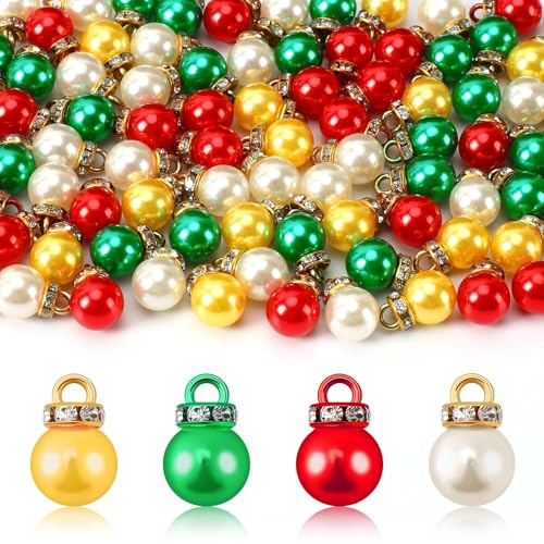 Mini Boules de Noel, 90 PCS Petites Boules de Noël, 1 cm Boules Sapin de Noel pour Décoration Arbre Noël, Décorations Fête DIY, Cadeaux (A)