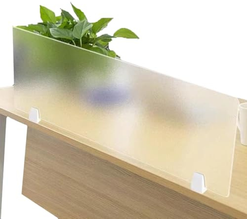 XXYLC Separador Divisor De Escritorio Acrílico, Barrera Protectora De Escritorio Estación De Trabajo De Oficina Independiente, para Oficinas Bibliotecas Aulas(Size:50 * 40CM)