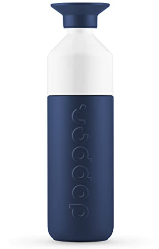 Dopper Insulated 580ml Thermosflasche Breaker Blue - Doppelwandig, auslaufsicher, hält 24h kalt/9h heiß - Edelstahl Trinkflasche - Thermobecher - Kaffeebecher - Wasser, Tee