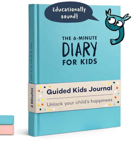 6-Minute® Kids Diary – Kids Journal 6–12 to Develop a Happy Self, Mindfulness and Positive Habits – Gratitude Journal for Girls & Boys