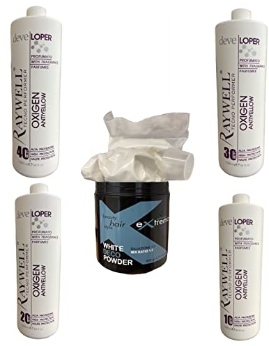 Mito Raywell & extremo Blondierung-Set besteht aus: 1 Liter Creme Oxydant 3%, 6%, 9% oder 12% + 1 x 500 g Blondierung - Made in Italien (9%)