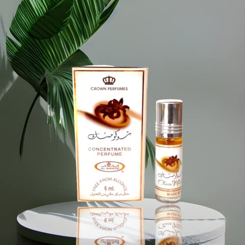 Choco Musk 6ml Roll on Perfume an oriental fragrance that features white musk cinnamon, rose, sandalwood, sweet and spicy scent.