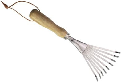 Didiseaon 1pièce Râteau De Jardin Acier Inoxydable à Dents pour Ameublir Le Sol Outil Agricole pour Jardinage Et Entretien De Pelouse Parfait pour Planter Fleurs Et