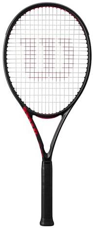Wilson Clash 100L V3 Strung Adult Performance Tennis Racket - Grip Size 2-4 1/4, Strung with Sensation 16 Natural at Mid Range Tension