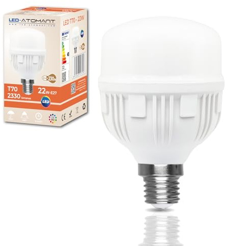 LED ATOMANT Bombilla LED E27 T70 22W Color Luz Fria 2330lm