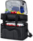 RAINSMORE Bolsa Termica Porta Alimentos 10L Bolsa Comida Trabajo Bolsa Isotermica Lunch Bag Bolsa Almuerzo para Oficina Viaje Pícnic Negro