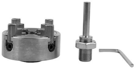 Z011A Portabrocas de torno autocentrante de 4 mordazas, portabrocas compacto de acero de alto carbono de alta resistencia compatible con mini portabrocas y tornos de mesa