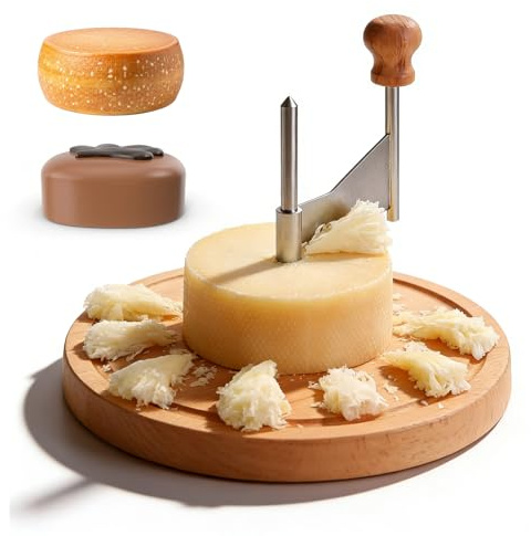 BORDEAG Ostpapiljotter hjul, osthyvel rund, osthyvel rund ostskrapa, chokladskärare för gourmetdesserter och festplattor, dessertpresentation