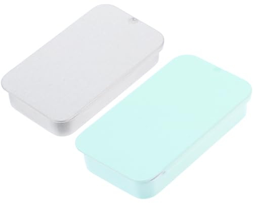 FUNNETOYU Metal Bird Feeder Food Box Bird Snack Feeding Box 2pcs with Sliding Lid Easy to Operate Simple and Convenient Design
