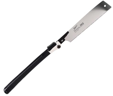 Shogun faltbare Japan Universal Holz Zugsäge mit Knickgelenk (OK-265RC/FLD) austauschbare Klinge 265 mm - Made in Japan