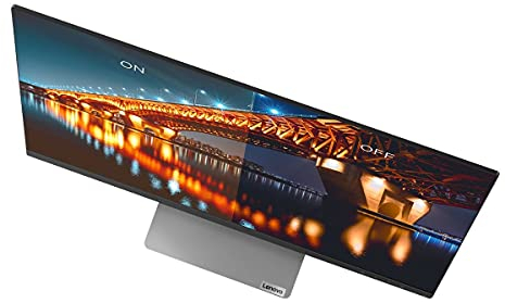 Ecran Lenovo Q27q-1L, 27 Pouces QHD, IPS, FreeSync, 75 Hz, 4 ms DP+HDMI bords Ultrafins avec Haut-Parleurs (2 x 3 W) et Lumière Naturelle (certification eyesafe)