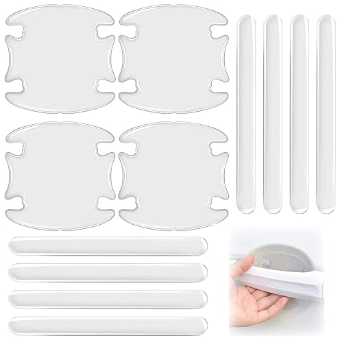 12 PCS Car Door Handle Protector FilmsPaint Protective Film Set Paint Protective Film Set Paint Protective Film Set Clear Paint Protection Film Auto Door Handle Scratch Cover for Car Body