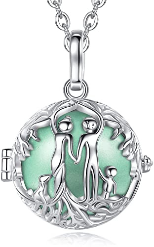 CELESTIA Chiama Angeli Gravidanza Collana Richiamo degli Angeli Ciondolo Maternita Idee Regalo Donna in Gravidanza, 2 Catene
