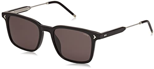 Lozza SL4314 0700 Nero Lucido Sunglasses Unisex Acetate, Square, 52