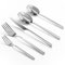 Ovales Spiegel Silber 30-teiliges Besteck set, Besteckset aus Geschmiedetem Edelstahl Mit Europäischem Design, Modernes, Spülmaschinenfest, Cutlery Set für 6 Personen