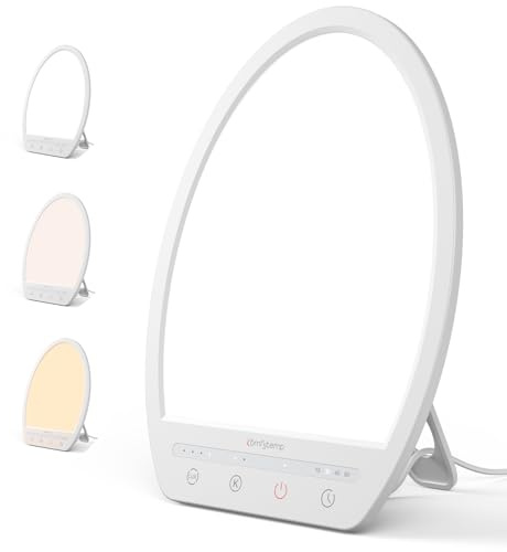 Comfytemp Light Lamp, Up to 16,000 Lux Daylight Lamp with Touch Control, 4 Brightness & 3 Color Temperature, Birthday Gifts for Men Women Her, for Home Office Working