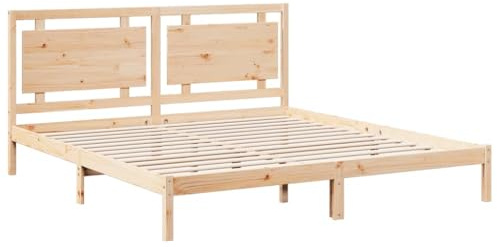 vidaXL Giroletto Extra Lungo Senza Materasso 180x220 cm Legno Massello, mobili Camera da Letto, Letto Matrimoniale, giroletto in Legno, Letto